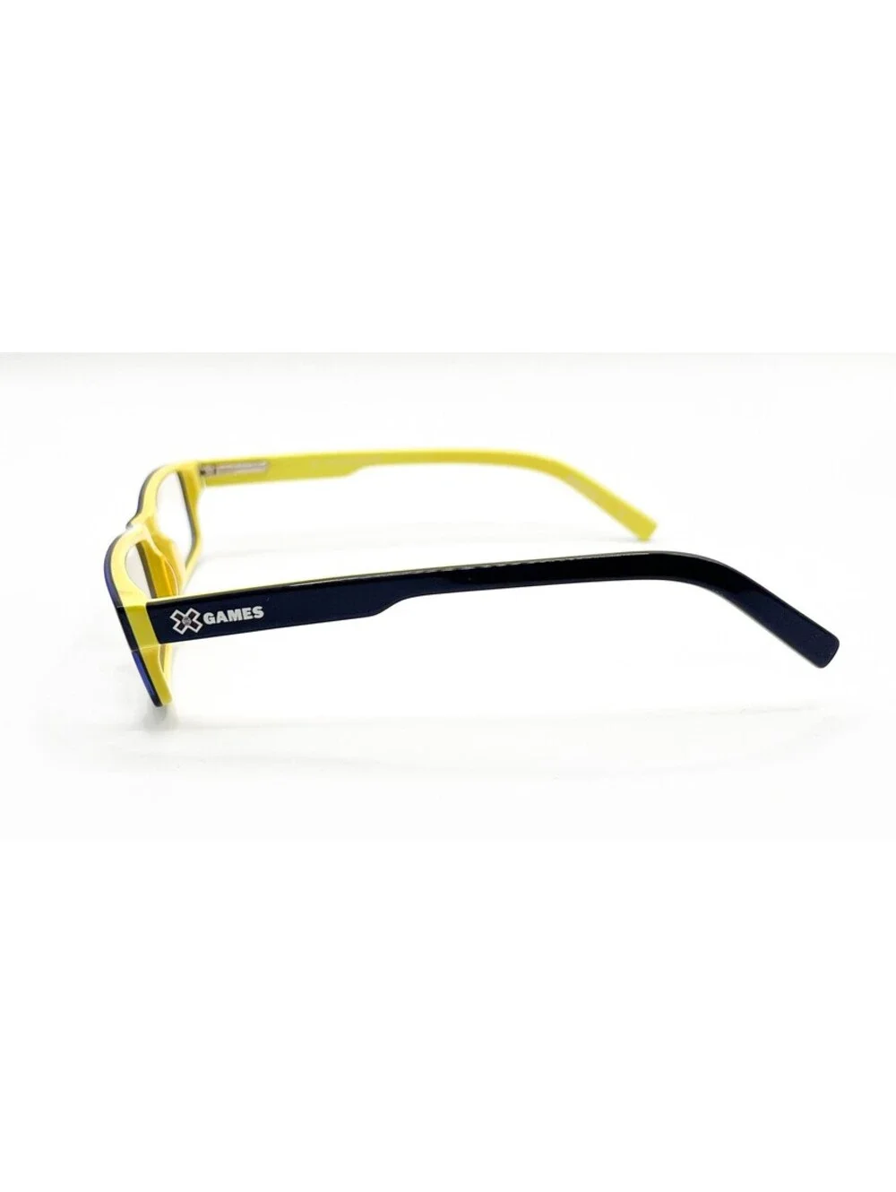 X Games Tic Tac Navy Yellow Authentic Eyeglasses 48-16-135